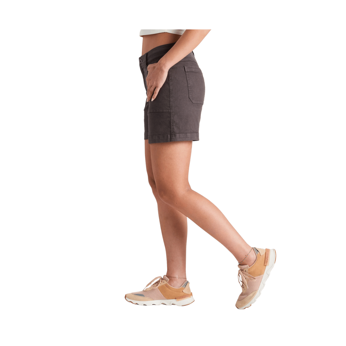 KUHL WOMEN'S SEABOARD SHORT 6" - PAVEMENT - SIDE VIEW