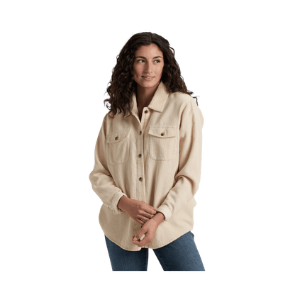 KUHL WOMEN'S TALLULA CORD SHIRT - SEA SALT - FRONT VIEW