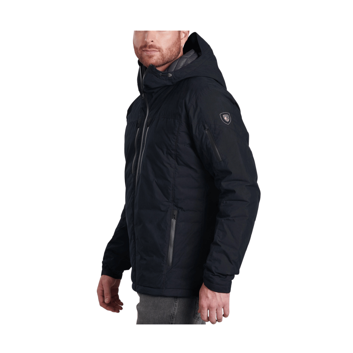 KUHL MEN'S WYLDEFIRE INSULATED HOODY - RAVEN - SIDE VIEW