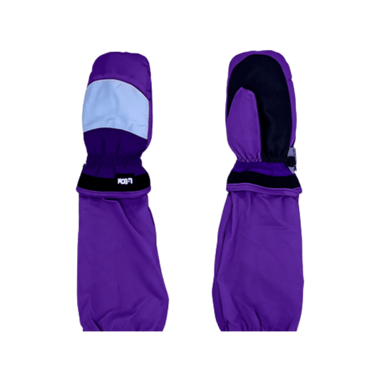 L-BOW NEON LIGHTS MITTEN PURPLE