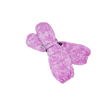 L-BOW GALAXY MITTEN - PINK - TOP VIEW