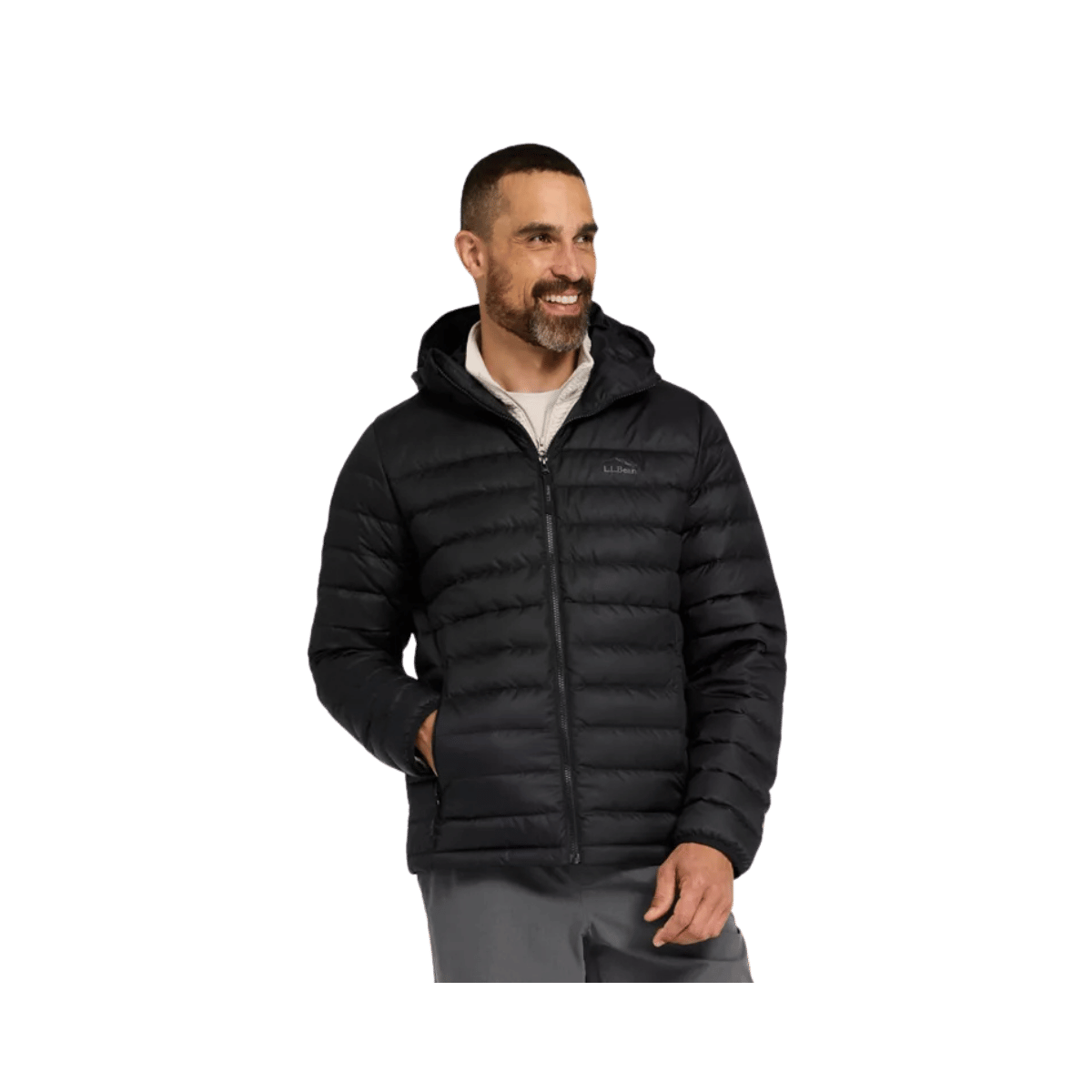 L.L.BEAN ACCESS PUFFER HOODED JKT FRONT