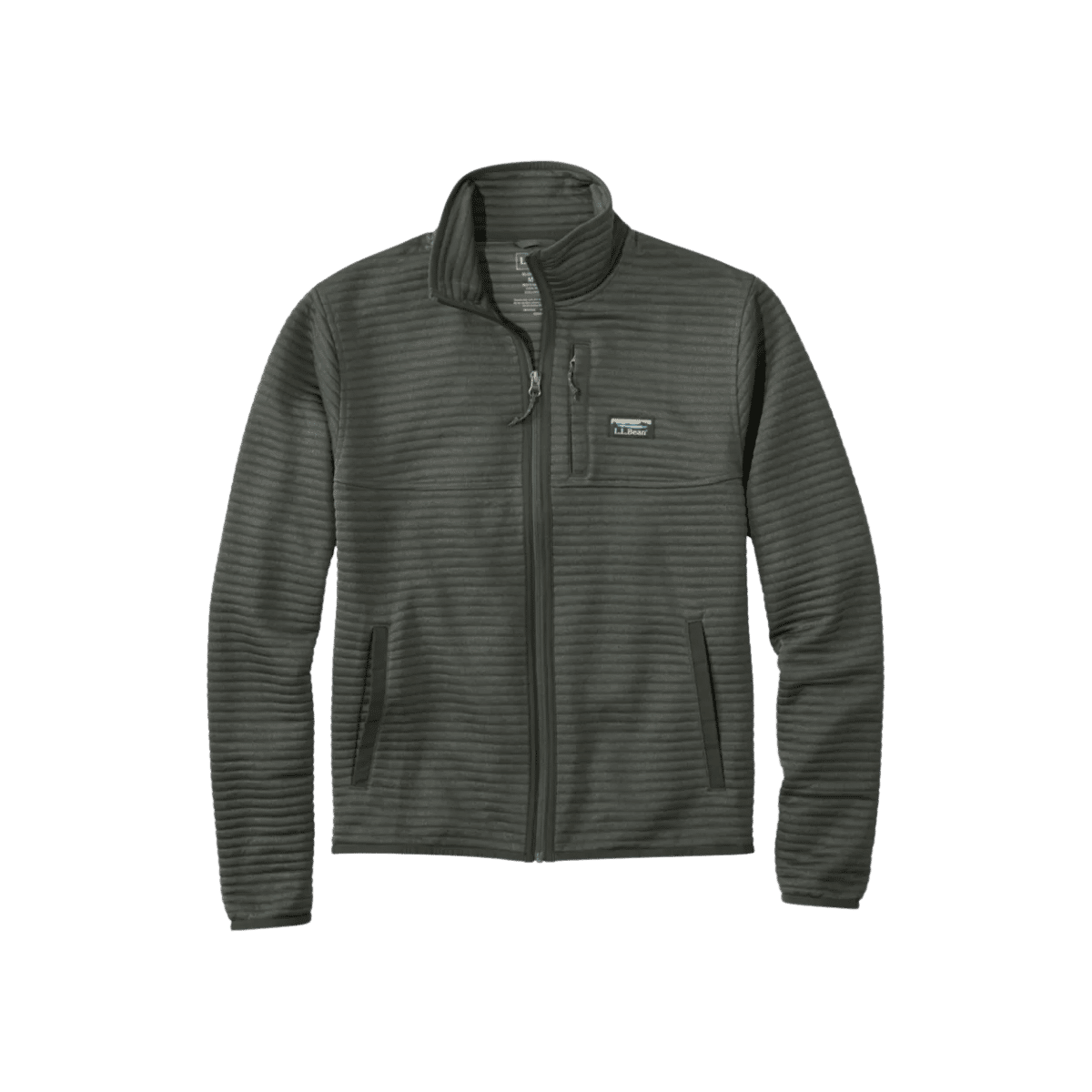 L.L.BEAN AIRLIGHT KNIT FULL ZIP- THYME