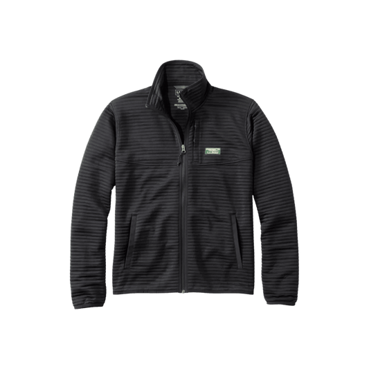L.L.BEAN AIRLIGHT KNIT FULL ZIP MIDNIGHT BLACK