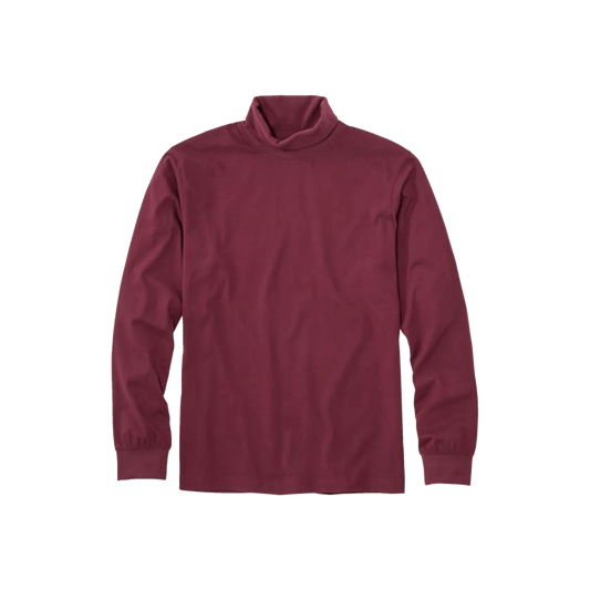 L.L.BEAN CAREFREE UNSHRNKBLE TURTLENECK DEEP PORT