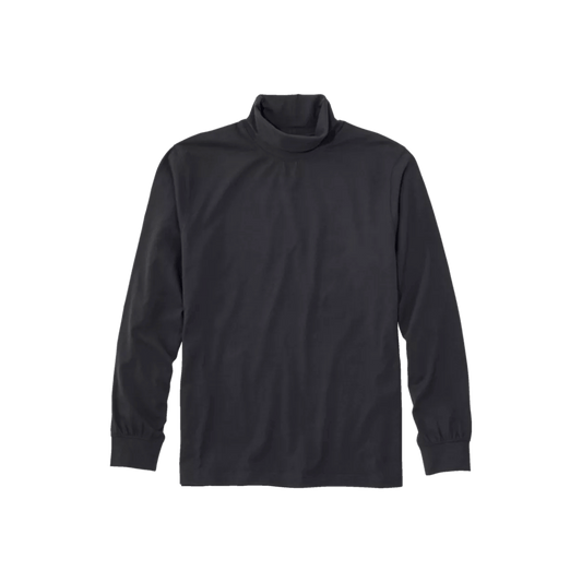 L.L.BEAN CAREFREE UNSHRNKBLE TURTLENECK BLACK