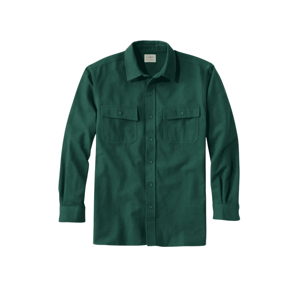 L.L.BEAN CHAMOIS SHIRT DEEP GREEN