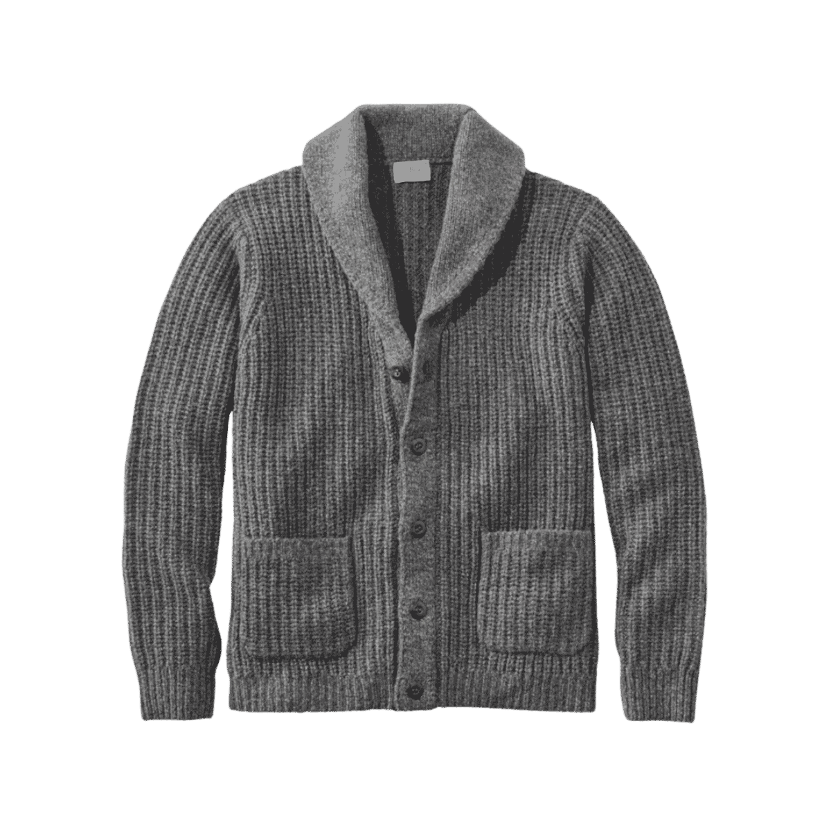 L.L.BEAN CLASSIC RAGGWOOL ROLLNECK SWTR CHARCOAL