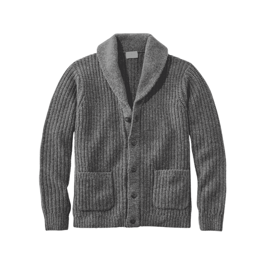 L.L.BEAN CLASSIC RAGGWOOL ROLLNECK SWTR CHARCOAL