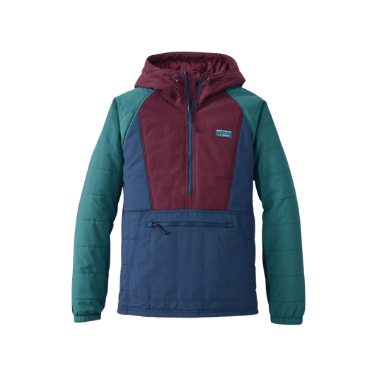L.L.BEAN MTN CLASSIC INS ANORAK FIG MARINER BLUE