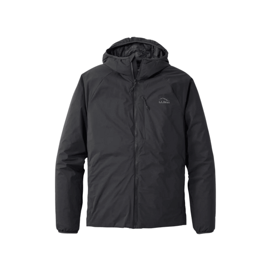 L.L.BEAN PRIMALOFT PACKAWAY AIR HOODIE MIDNIGHT BLACK