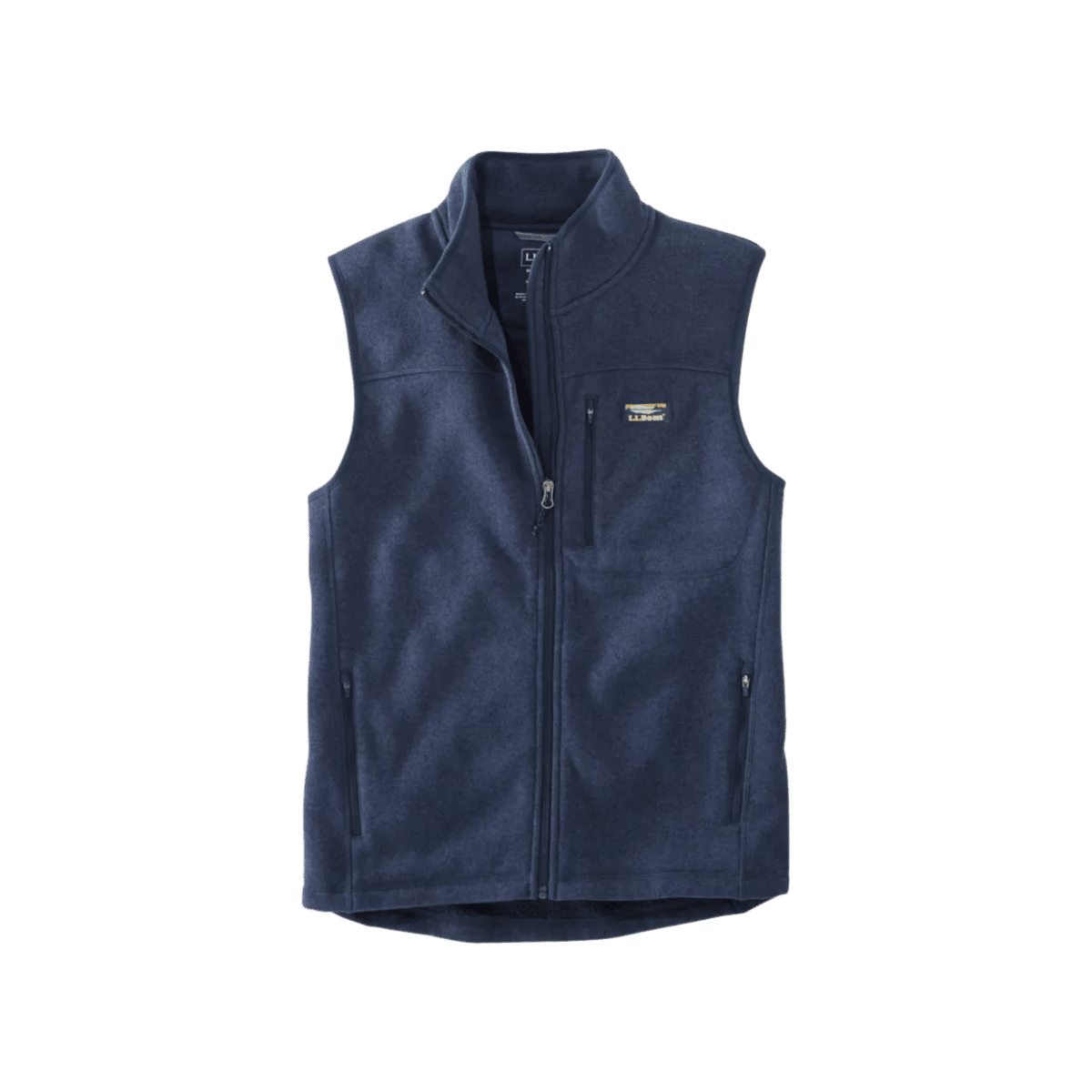 L.L.BEAN SWEATER FLEECE VEST BRIGHT NAVY