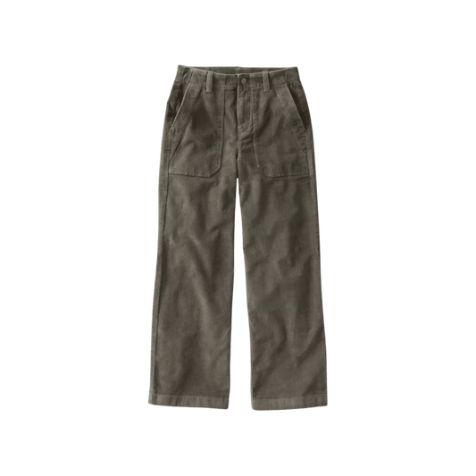 L.L.BEAN W 207 VINTAGE HIGHRISE WL PANT DARK LODEN