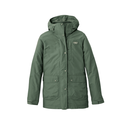L.L.BEAN W MTN CLASSIC 3IN1 FLEECE JKT THYME NAVY