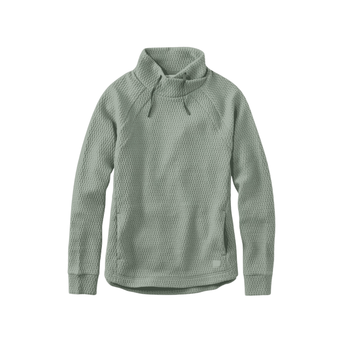 L.L.BEAN W RIDGEKNIT CROSSNECK PULLOVER FADED SAGE
