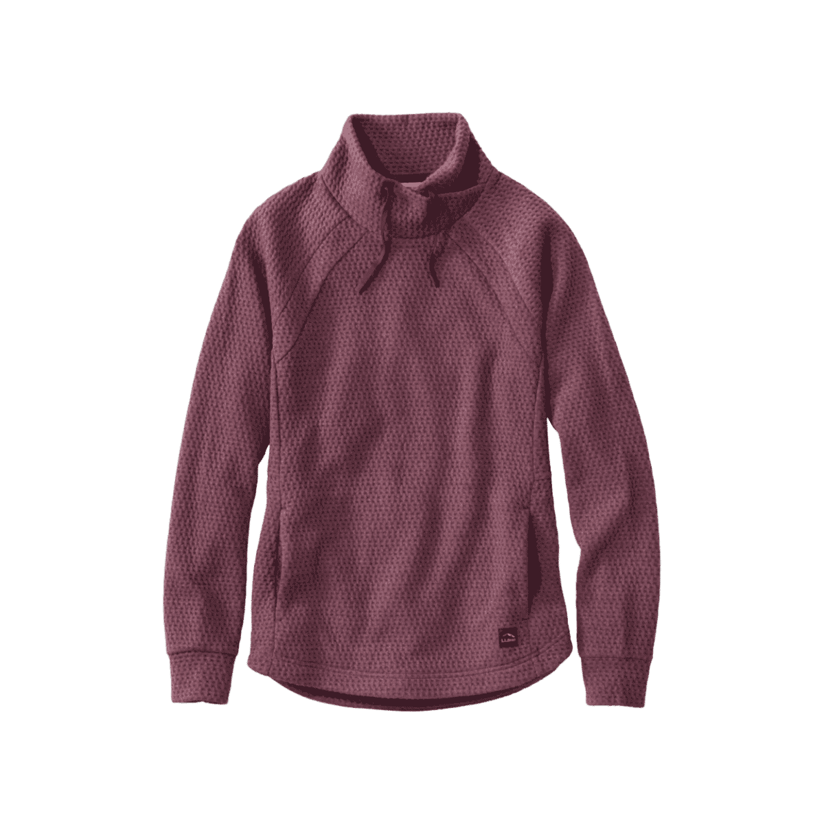 L.L.BEAN W RIDGEKNIT CROSSNECK PULLOVER FIG