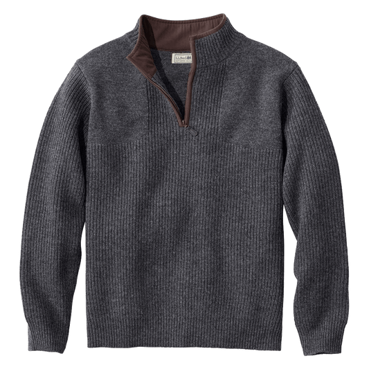 L.L.BEAN WATERFOWL SWEATER- IRON HEATHER