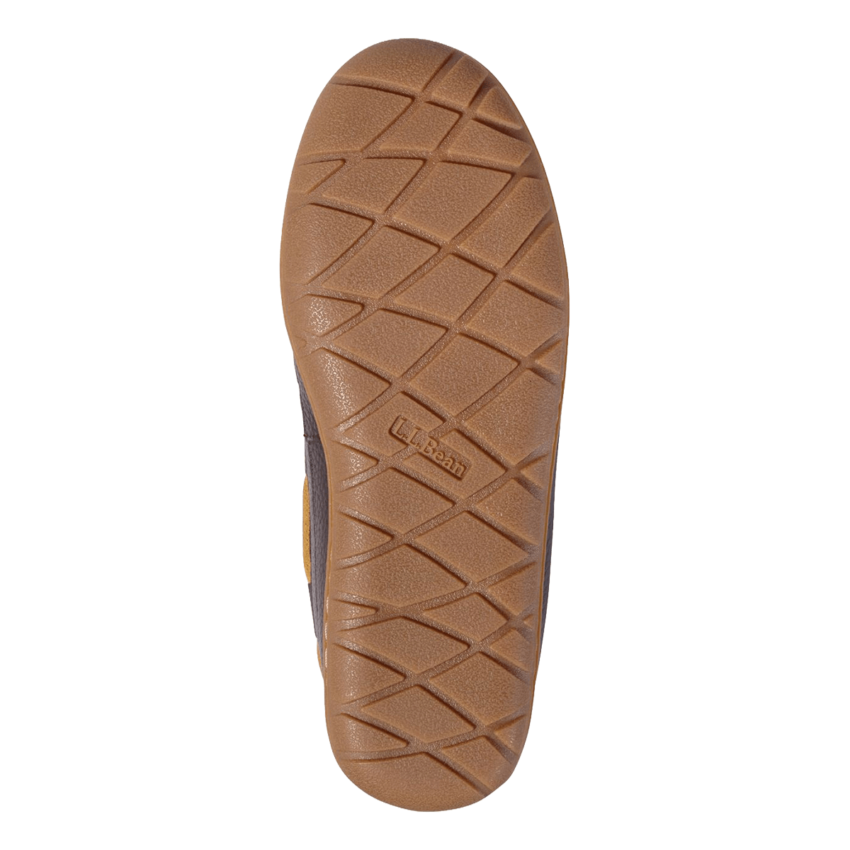 L.L. BEAN WICKED GOOD SLIPPER MOCCASINS II LEATHER- DEEP BROWN BOTTOM