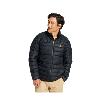 L.L. BEAN MEN'S DOWN JACKET - BLACK - FRONT