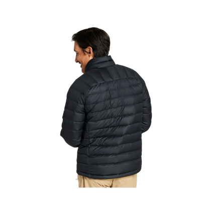 L.L. BEAN MEN'S DOWN JACKET - BLACK - BACK VIEW