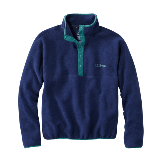 L.L.BEAN CLASSIC SNAP FLC II P/O - NIGHT - FRONT VIEW
