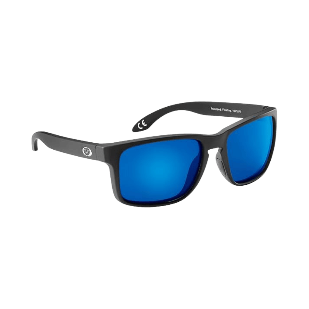 FLYING FISHERMAN LAGOON FLOATING SUNGLASSES MATTE BLACK/BLUE MIRROR