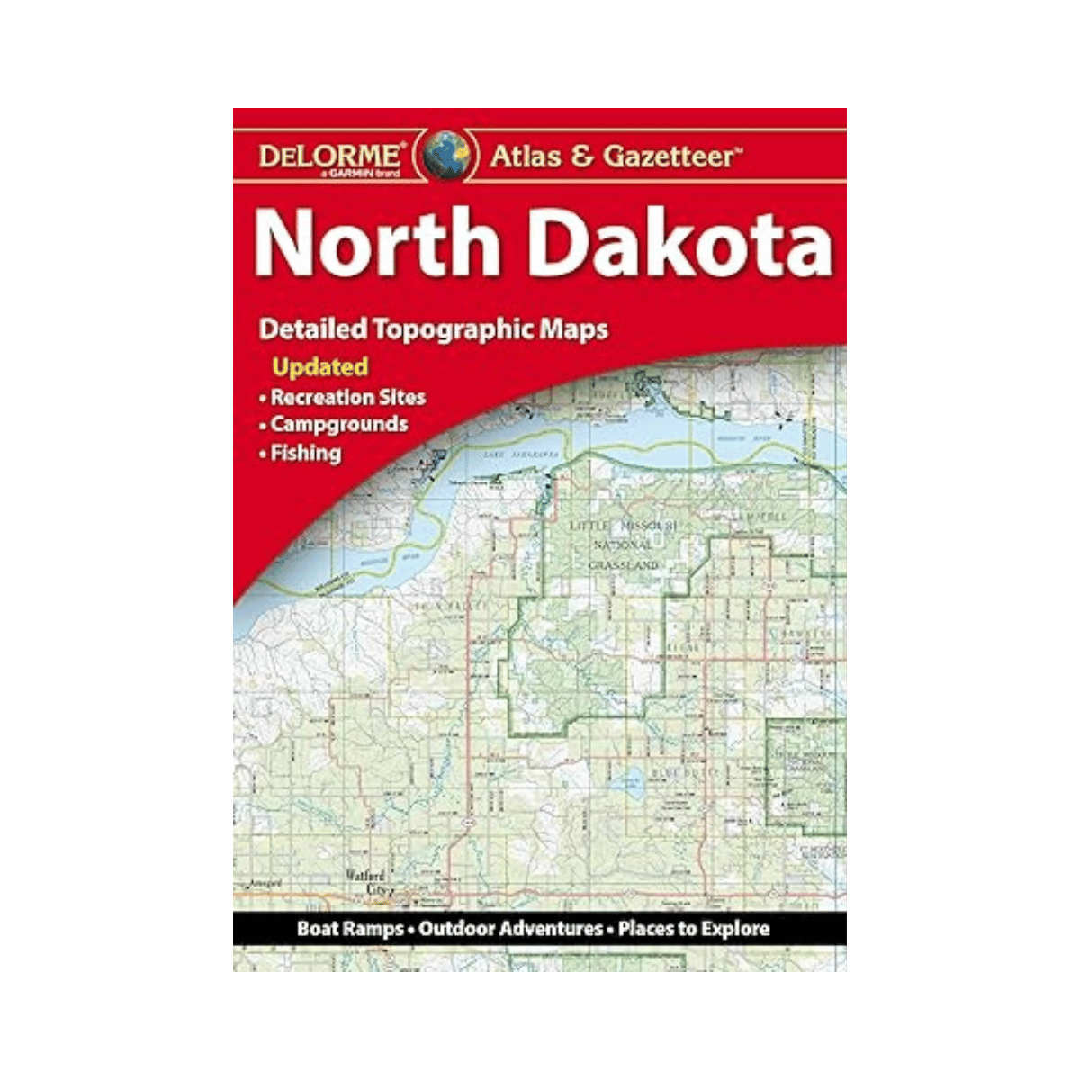 LAKEMAPS/ IN DEPTH DELORME ATLAS/GAZETTER NORTH D - ND-2018