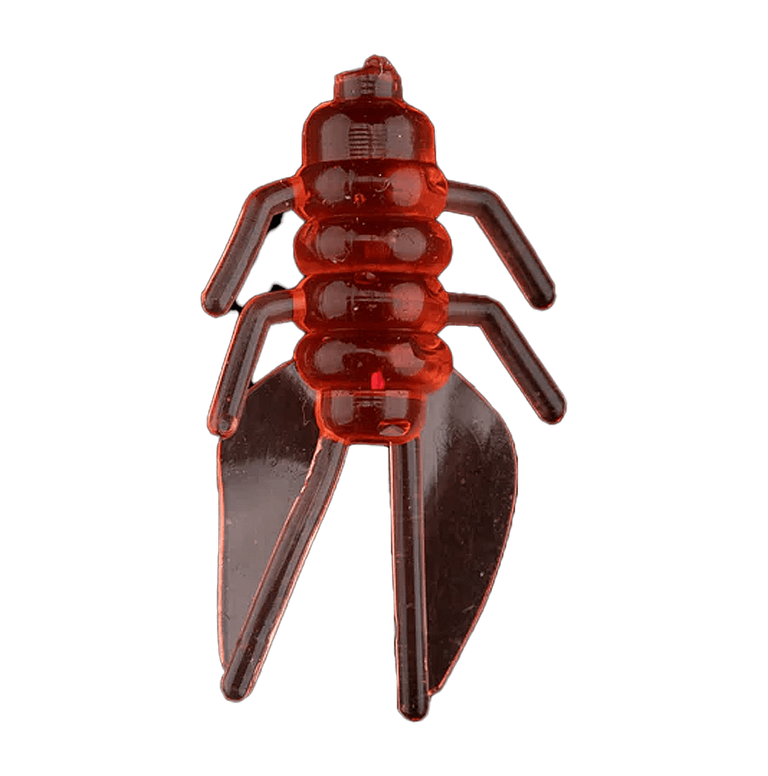 LAKE EFFECT NASTY PLASTICS NYMPH JR SUPER GLOW - RED BUG