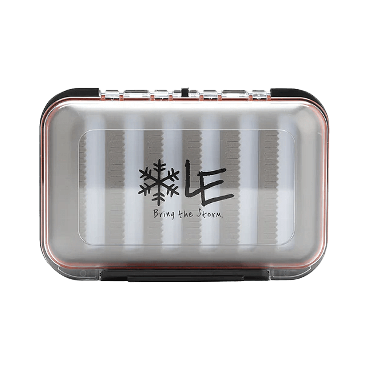 LAKE EFFECT X-TREME ICE JIG BOX - SUNFISH ORANGE - TOP VIEW