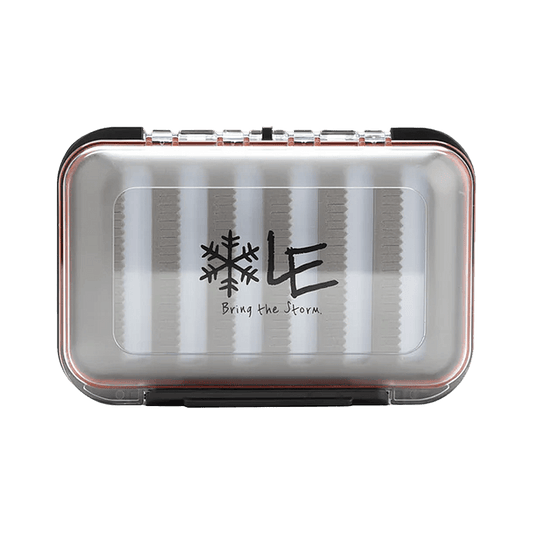 LAKE EFFECT X-TREME ICE JIG BOX - SUNFISH ORANGE - TOP VIEW