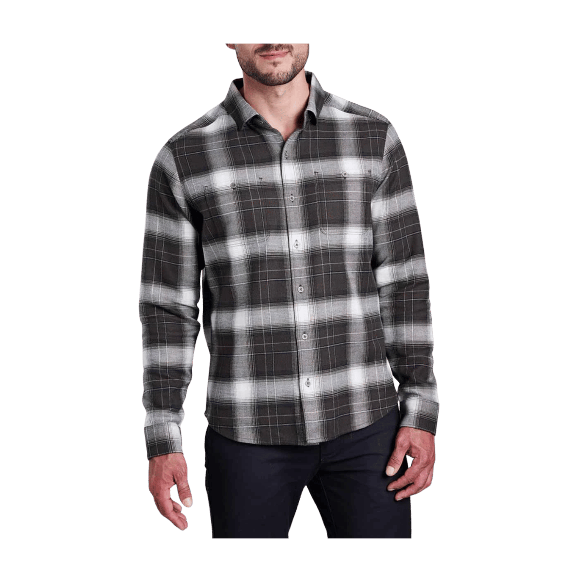 KUHL MEN'S LAW FLANNEL LONG SLEEVE - AGED OAK