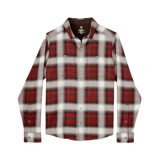 KUHL MEN'S LAW FLANNEL LONG SLEEVE - OXBLOOD