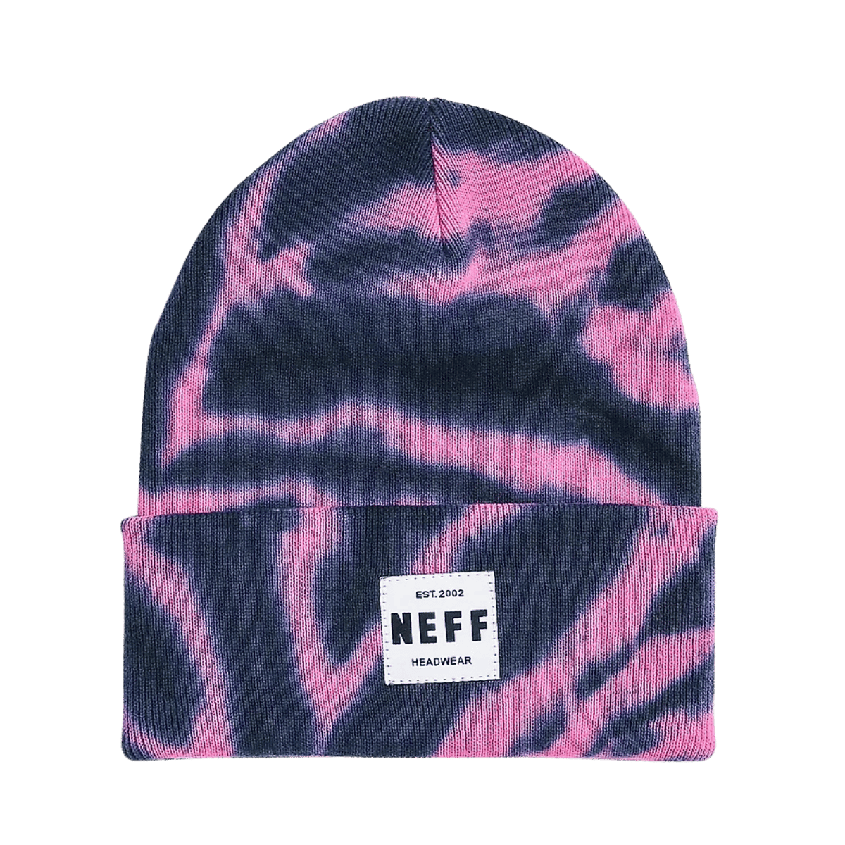 NEFF LAWRENCE TIE DYE BEANIE - ONE SIZE - PINK TIE DYE