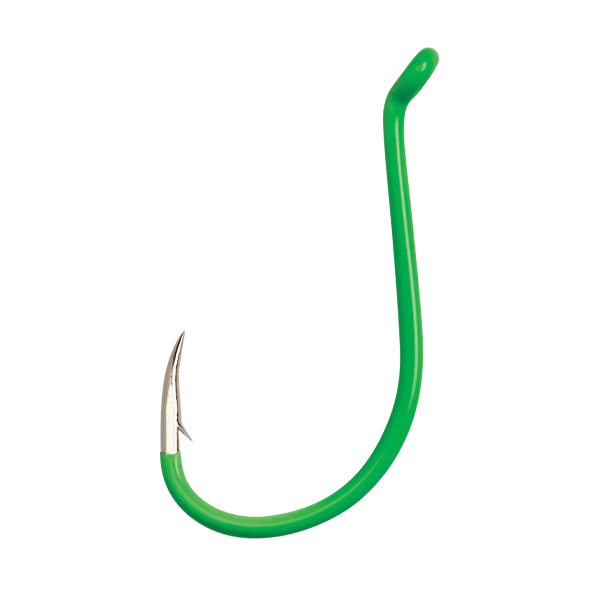 EAGLE CLAW LAZER OCTOPUS HOOK LIME GREEN SIZE 6