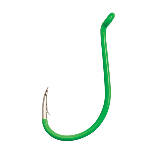 EAGLE CLAW LAZER OCTOPUS HOOK LIME GREEN SIZE 6
