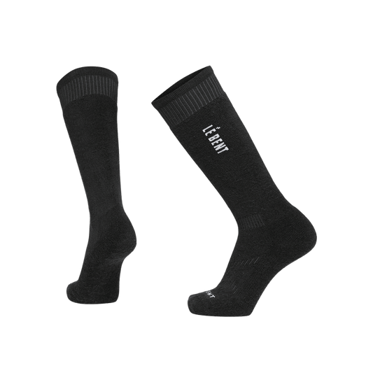 LE BENT FULL CSHN LOGO SNW SOCK BLACK