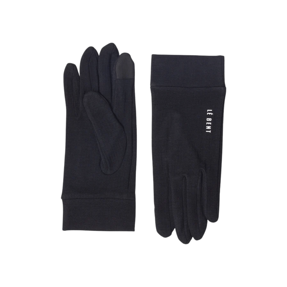 LE BENT HW GRID FLEECE GLOVE LINER BLACK