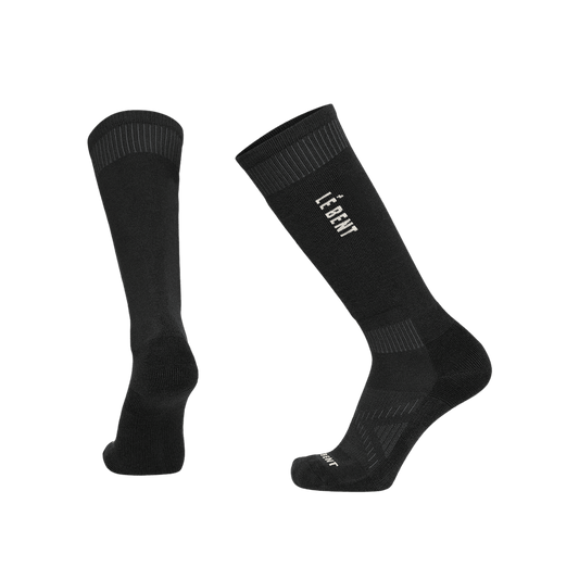 LE BENT LGHT CUSHN LOGO SNW SOCK BLACK