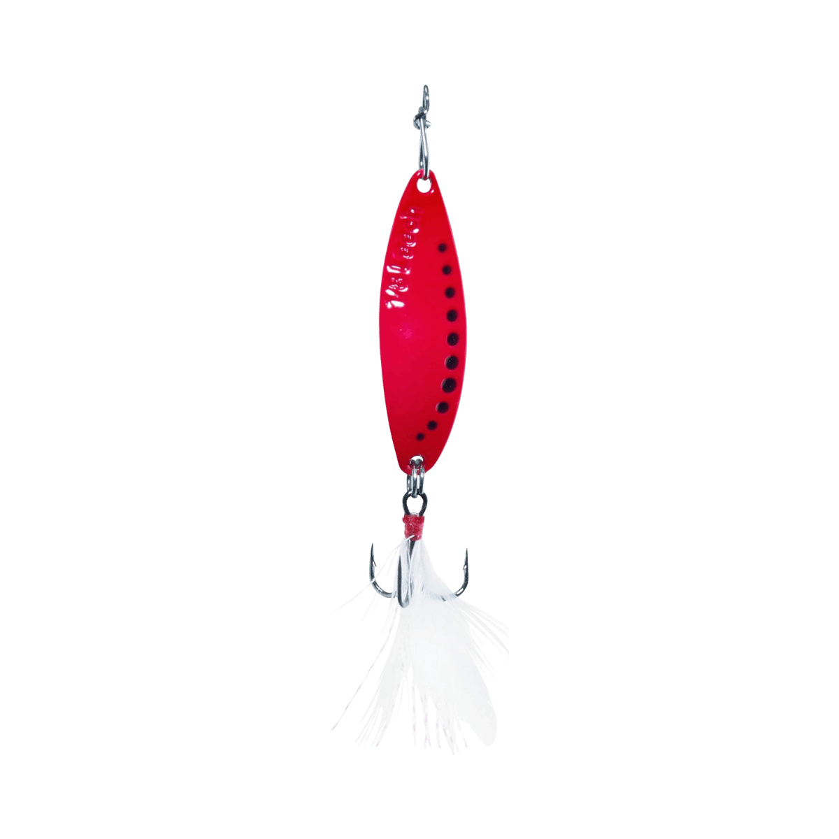 CLAM LEECH FLUTTER SPOON SZ10 - 1/8OZ - GLOW RED
