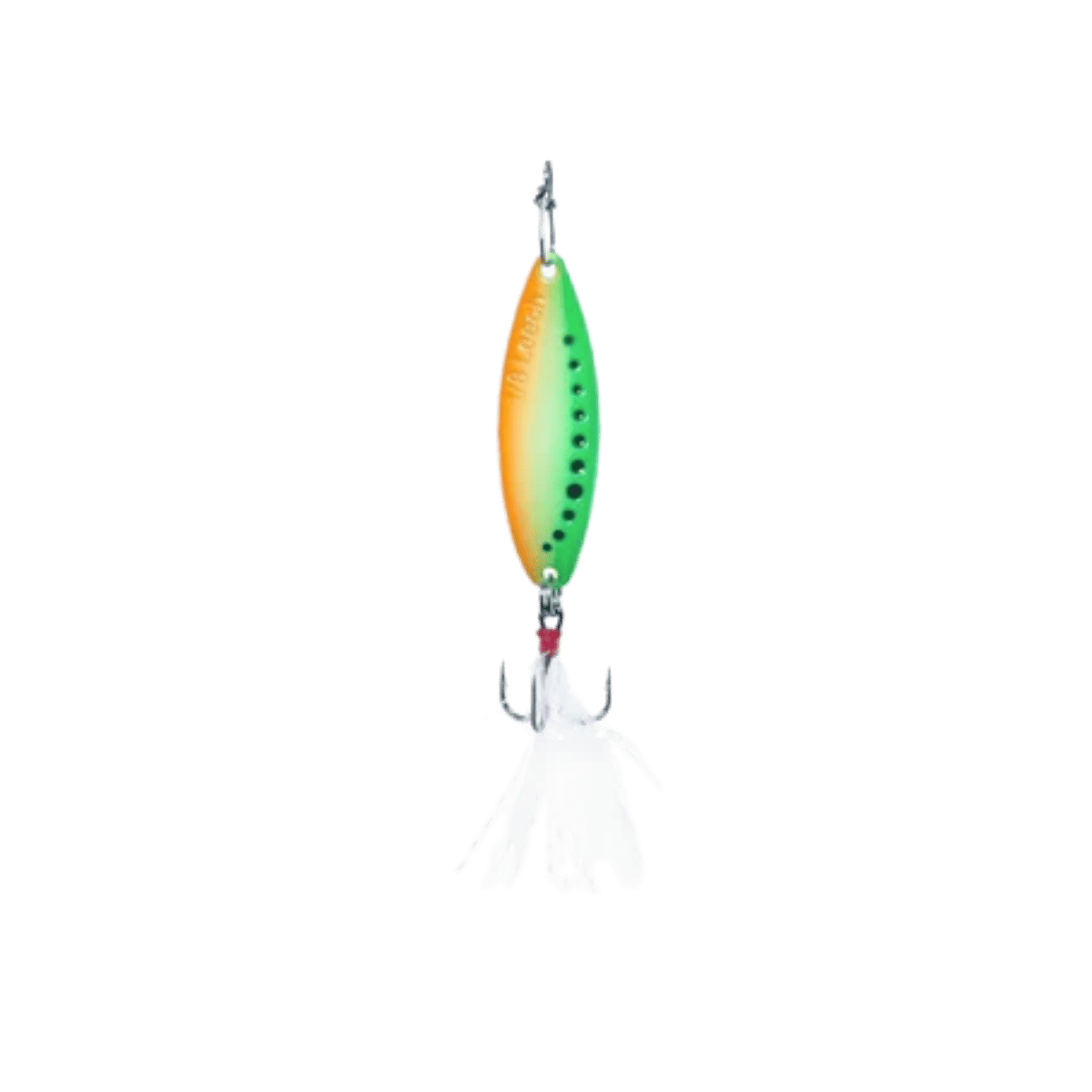 CLAM LEECH FLUTTER SPOON SZ10 - 1/8OZ - GLOW FIRETIGER