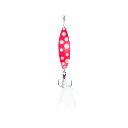 CLAM LEECH FLUTTER SPOON SZ10 - 1/8OZ - GLOW PINK WONDERBREAD