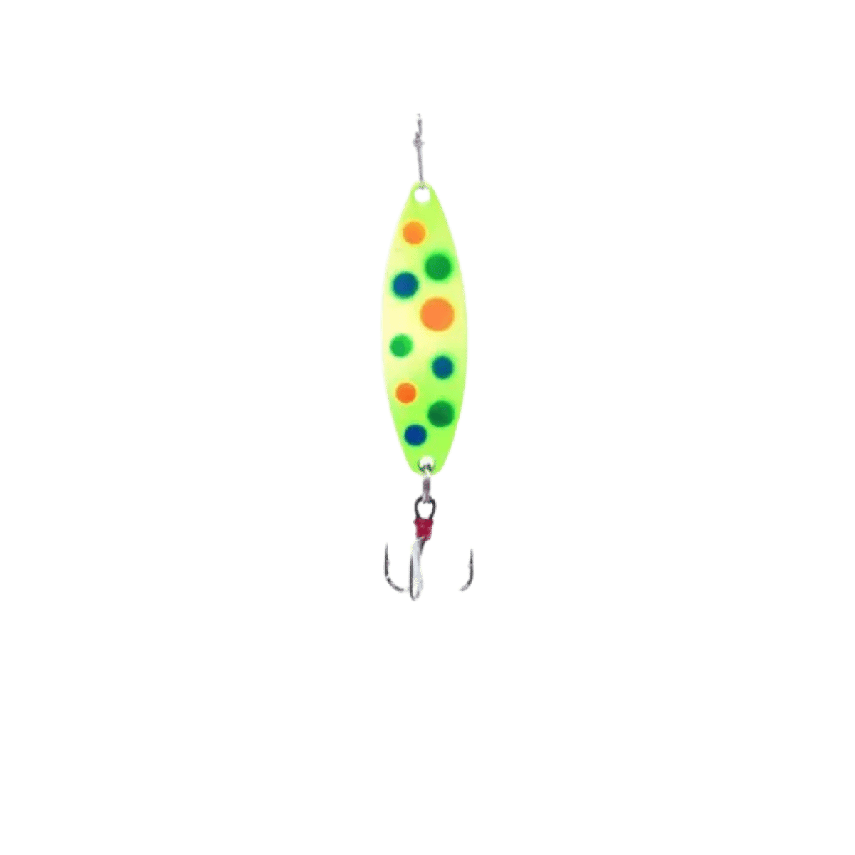 CLAM LEECH FLUTTER SPOON SZ12 - 1/16OZ - GLOW CHART WONDERBREAD