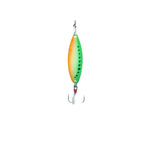 CLAM LEECH FLUTTER SPOON SZ12 - 1/16OZ - GLOW FIRETIGER