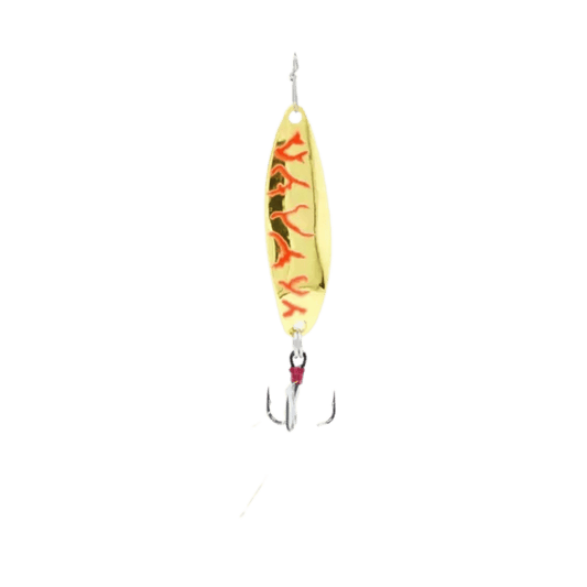 CLAM LEECH FLUTTER SPOON SZ12 - 1/16OZ - GLOW RED LIGHTNING