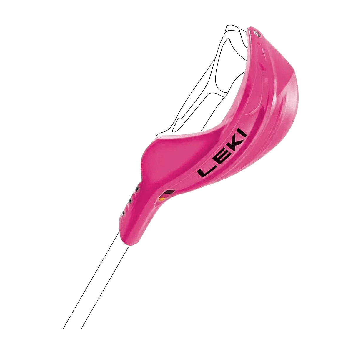 LEKI CLOSED GATE GUARD - PINK