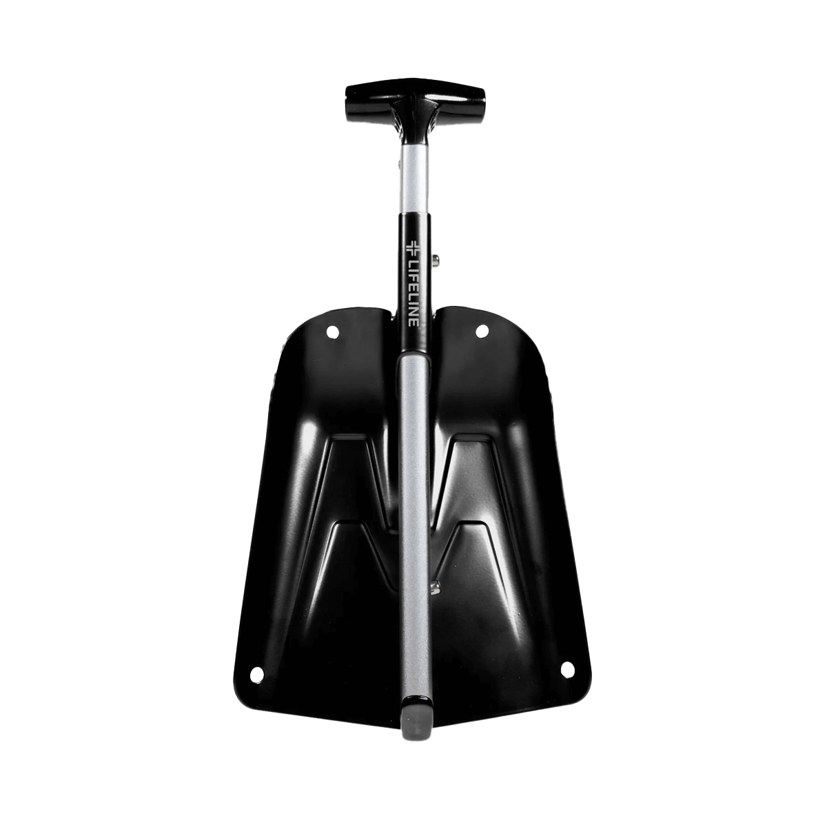 LIFELINE COLLAPSING AUTO UTILITY SHOVEL - BLACK - COLLASPED