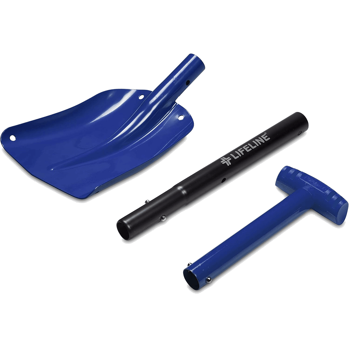 LIFELINE ALUMINUM SPORT UTILITY SHOVEL BLUE/BLACK dismantled