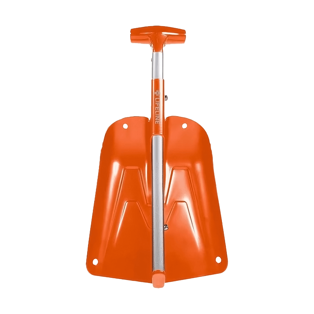 LIFELINE COLLAPSING AUTO UTILITY SHOVEL - ORANGE - COLLASPED