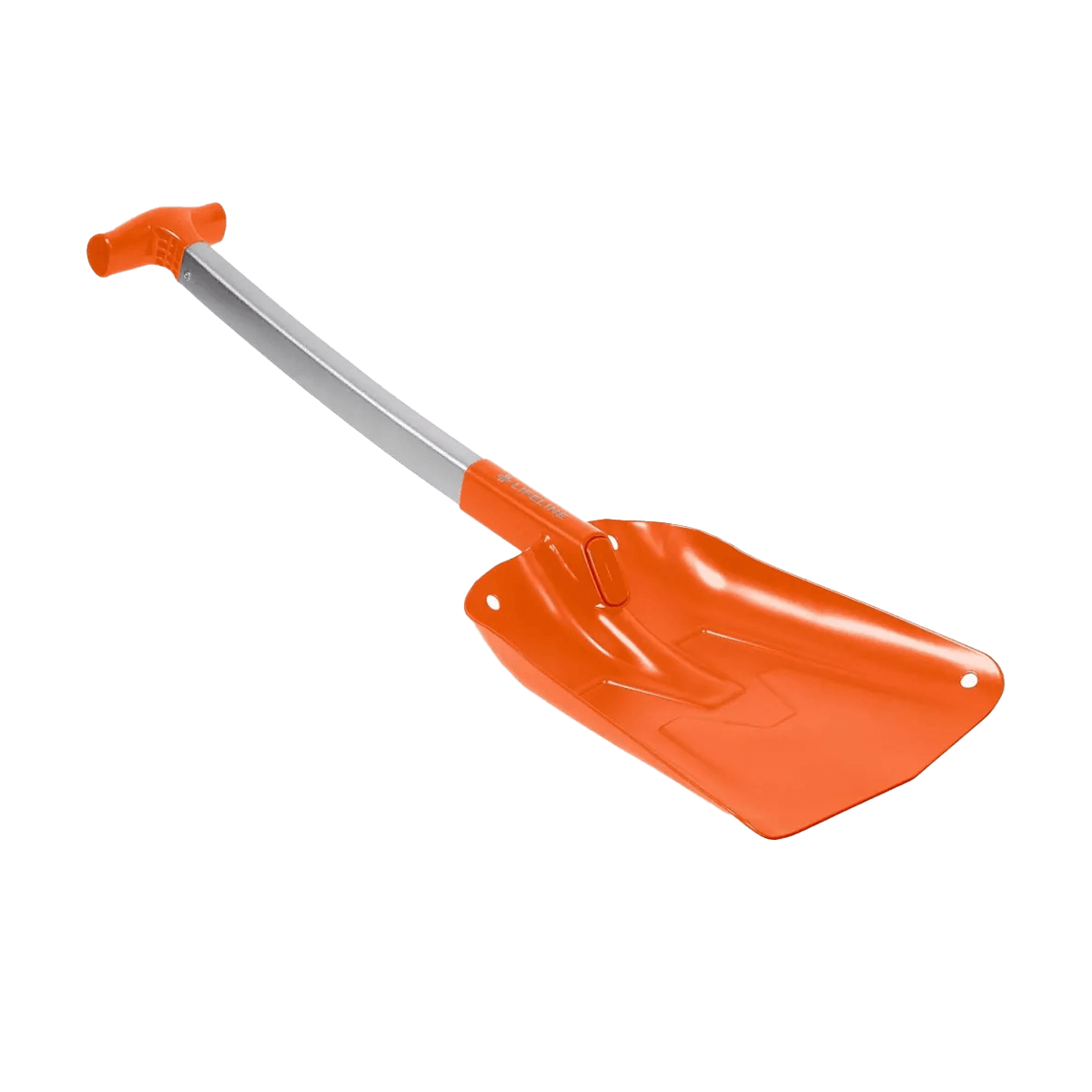 LIFELINE COLLAPSING AUTO UTILITY SHOVEL - ORANGE - SIDE VIEW