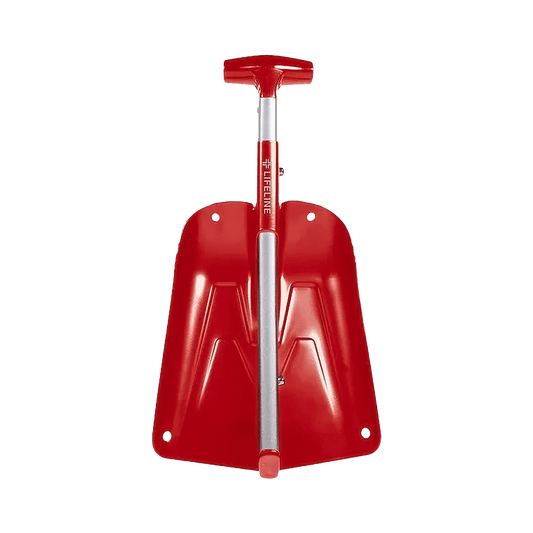 LIFELINE COLLAPSING AUTO UTILITY SHOVEL - RED - COLLASPED